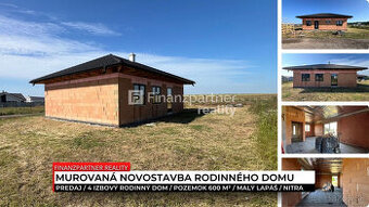 4 izbový rodinný dom, pozemok 600 m², Malý Lapáš, Nitra