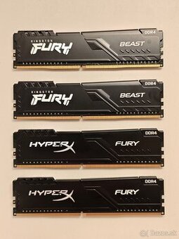 Predám DDR4 Kingston Fury Beast 32GB (4×8GB) 3200 MHz CL16