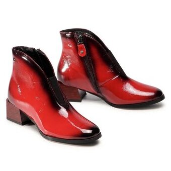 Kožené členkové čižmy Maciejka v.40