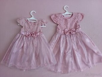 Šaty pre sestričky/družičky 92 a 110