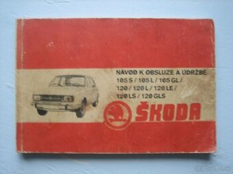 Škoda 105 120 záručný list a návod na obsluhu.