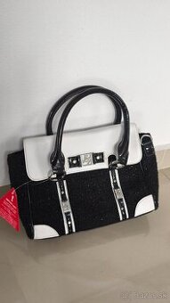 Čierno biela kabelka