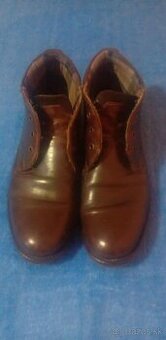 Pánske zimné kožené topánky veľkosť 42