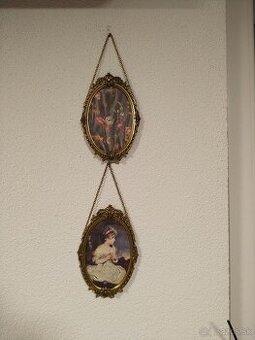 Rámečky oválné mosazné