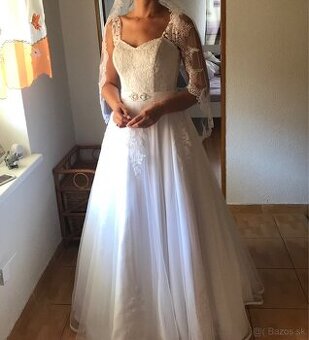 Svadobné šaty-veľkost 38