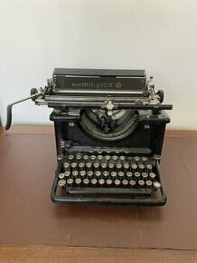 Pôvodný starožitný písací stroj Remington, H40xS40xV29