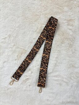 Popruh na kabelku leopard