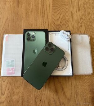 iPhone 13 Pro Max 128 gb Alpine Green -komplet príslušenstvo