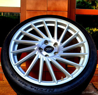 alu R19 5x112, letné pneu 245/35, Audi A4. Mercedes E + C