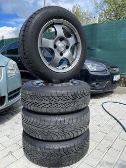 Disky Dezent 6x14, ET38, 4x108 + zimné pneu