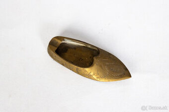 Starožitný mosadzný osobný popolník