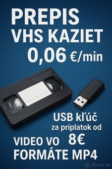 Prepis VHS/VHSC na USB