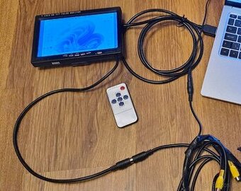 7" mini monitor LCD HDMI, VGA, AV - napájanie 12V - 1