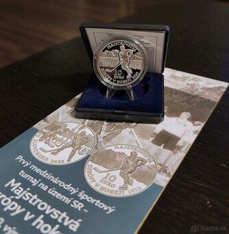 10 € Majstrovstvá Európy v hokeji 2025