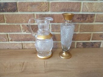 kryštálové sklo, krčah, váza, poháre