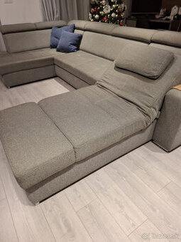 Predám U-čkovú rozťahovaciu,elektr.polohovateľnú sedačku