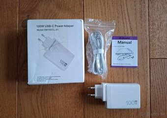 Sieťová nabíjačka na telefón a tablet 100 W USB-C