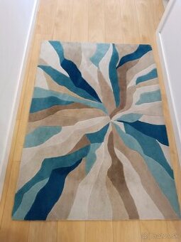 Moderny koberec s 3D vzorom