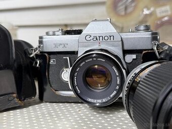 Canon FT retro fotoaparat zrkadlovka s objektivmi