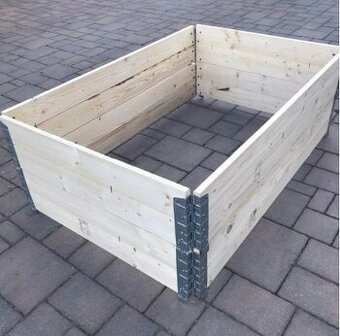 Paletové ohrádky záhony