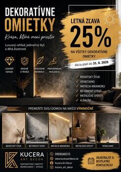 Dekoratívne omietky, mikrocement, epoxid