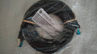 LAN  Premiumcord patch kábel S/FTP CAT6A, čierny 7,5 m