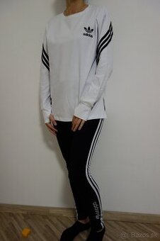 damska suprava adidas,biela mikina