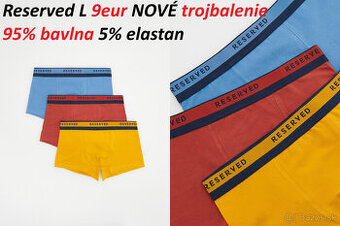 Trenky 3-balenie viacfarebné