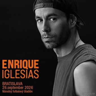 Enrique Iglesias 2 lístky, SUPER MIESTA sektor A104 1.rad