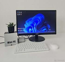 Mini Office PC Set Intel N100 3.4 GHz 16 GB DDR4 SSD WiFi BT