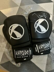 Predam boxovacie rukavice značky katsud podpisane Tomi Kidom