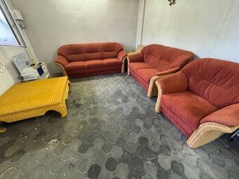 Kvalitná ratanová sedacia súprava