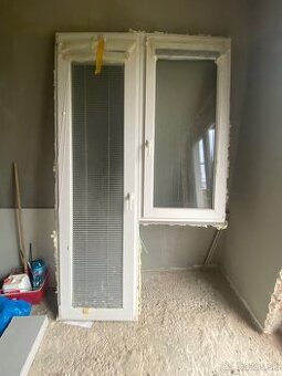 Plastové Balkónové dvere s oknom