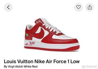 Louis Vuitton Nike Air Force 1 Low Red