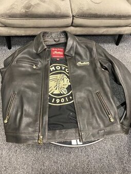 Pánska kožená bunda Indian s vestou classic veľ. M