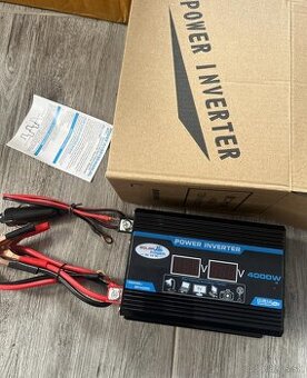 Menič napätia DC/AC 12V / 230V-220V, 4000W