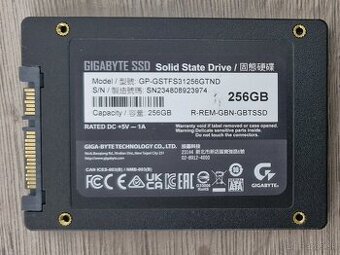 Gigabyte 256GB SSD SATA 2,5