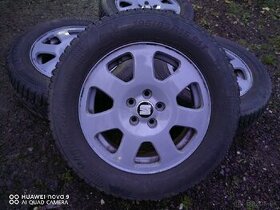 Audi disky 5x100 + zimné pneu 195/65 r15