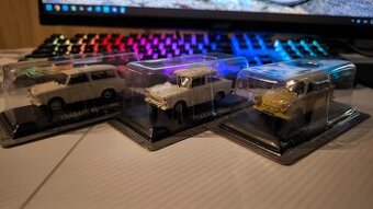 3x Trabant 601/601 Kombi/P50 Kombi 1:43