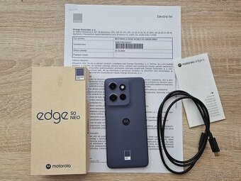 Motorola Edge 50 Neo,8GB/256 GB,sivy,ako novy,zaruka