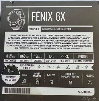 Predam Garmin Fenix 6x Sphire