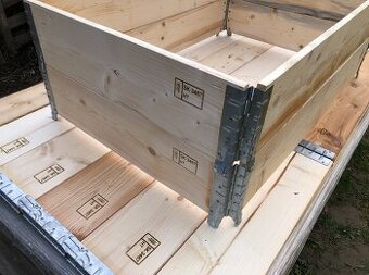 Paletové ohrádky, drevené vyvýšené záhony