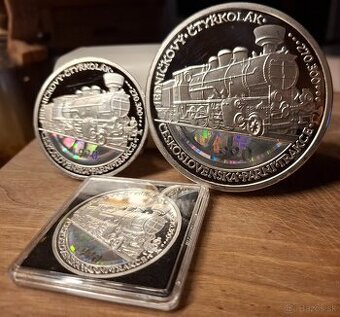 Strieborné mince Československý štvorkolka