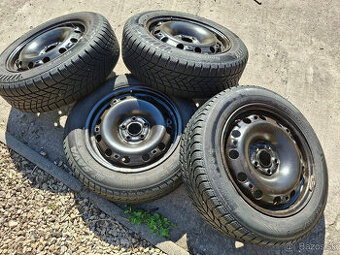 15" plechy 5x100 Fábia + zimné 185/60 r15