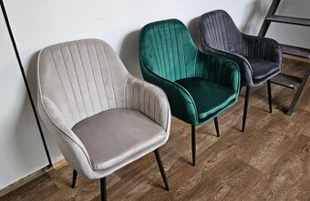 moderné zamatové stoličky Queen Velvet - VÝPREDAJ