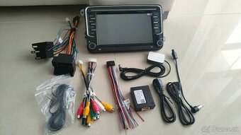 2DIN Autorádio CARPLAY Skoda VW USB+Navi