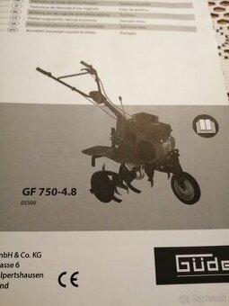 Predám kultivátor Gude GF750-4,8