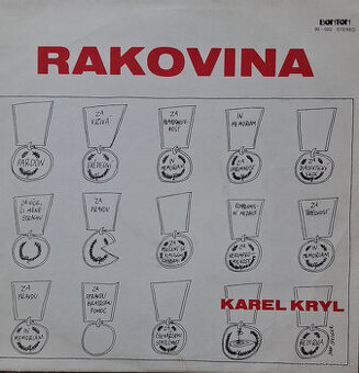 Retro gramofónová LP platňa RAKOVINA