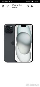 Predám Iphone 15 256gb black
