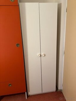Biele skrine 2ks - výška 185 cm